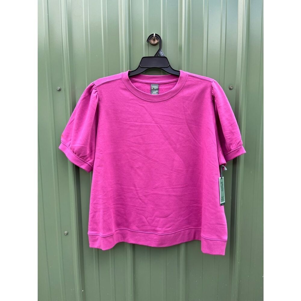 Women's Short Puff Sleeves Sweatshirt Size 3X